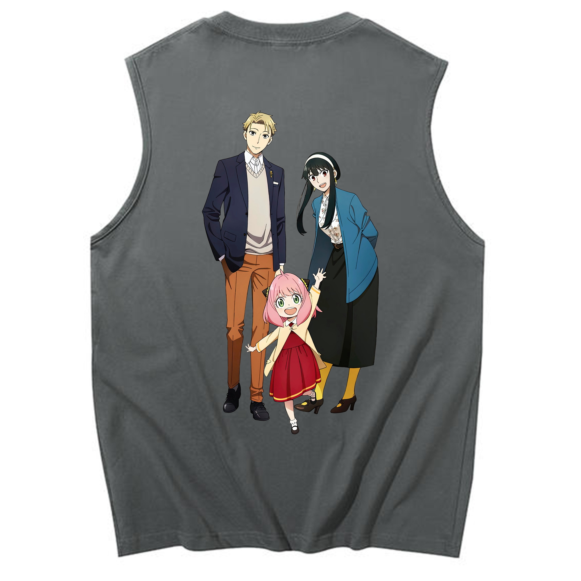 （画像用） SPY×FAMILY间谍家家酒 コットン100％タンクトップ（背面プリント）